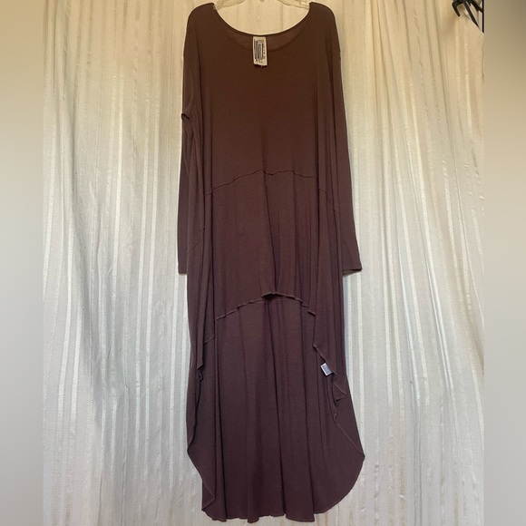 Free People Amy's Long Sleeve Tee Dress - Picture 3 of 8